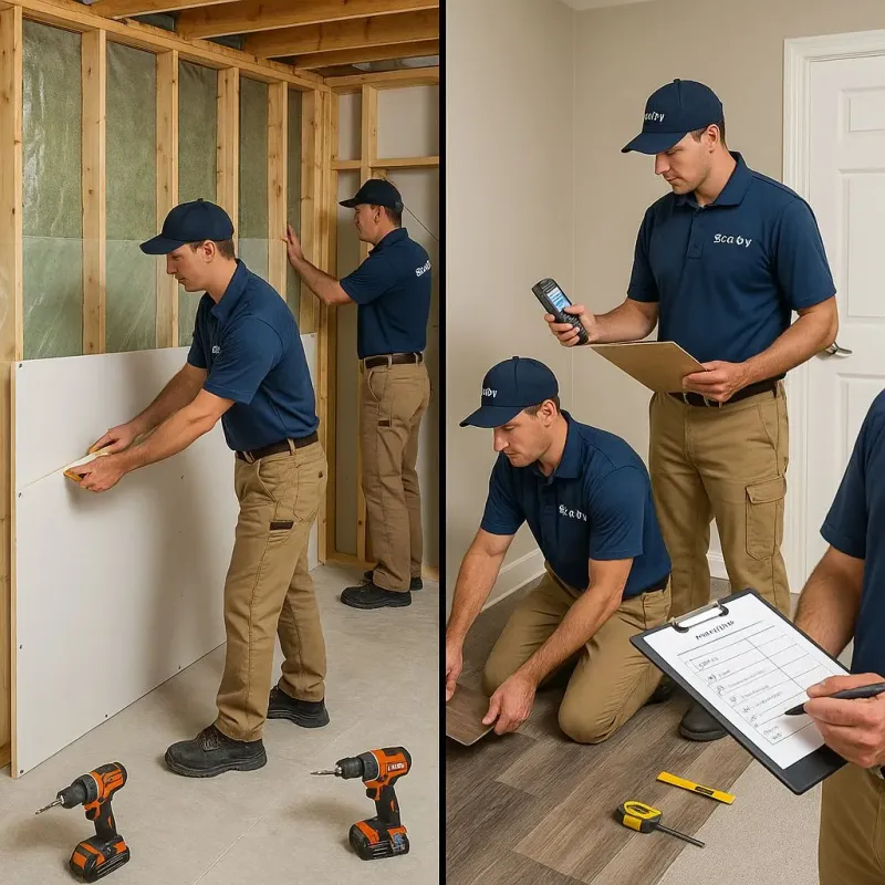 Repairs and Reconstruction process in Wyandanch, NY
